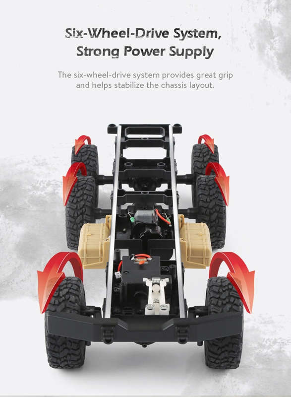 JJR/C Q60 Transporter-1 Full Body 1:16 Mini 2.4GHz RC 6WD Tracked Off-Road Military Truck Car Toy...