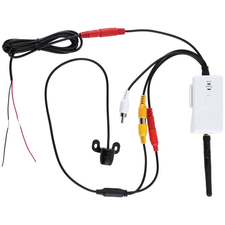 903S WiFi HD Video Transmitter for Car, with Mini Butterfly Type Rear View Camera(White)