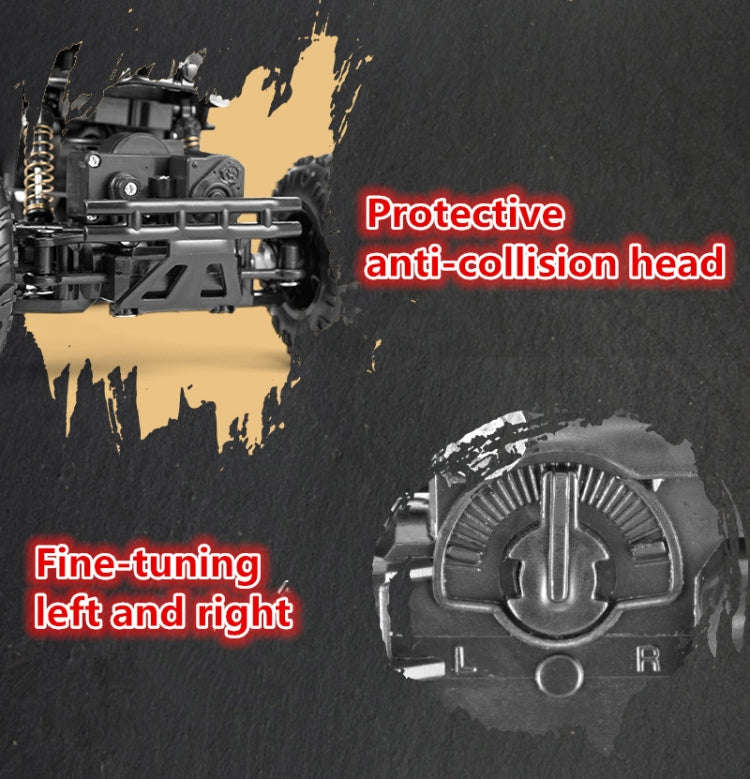 HD6241 1:16 Mountain-climbing Four-wheel Children Remote-controlled Off-road Vehicle Toy(Black)