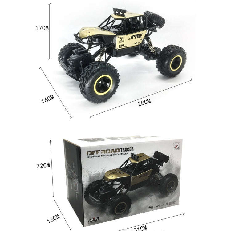 HD6241 1:16 Mountain-climbing Four-wheel Children Remote-controlled Off-road Vehicle Toy(Black)