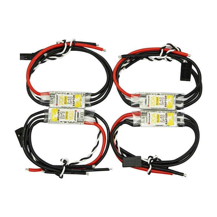 Flycolor Raptor Series Power Set, Includes 4 PCS 20A Speed Controllers + 4 PCS 2300KV Motors + 4 ...