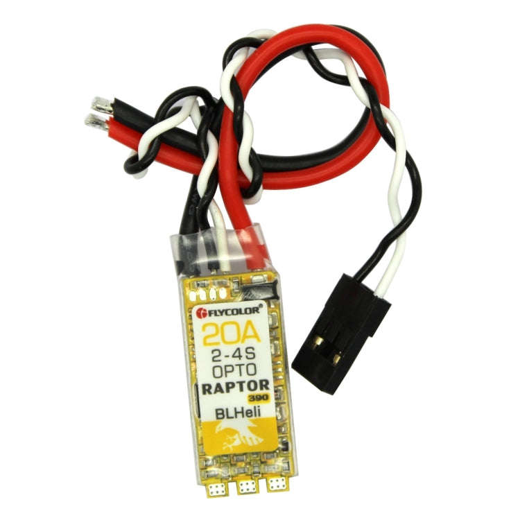 4 PCS Flycolor Raptor 390 20A 2-4S Electric Speed Controller