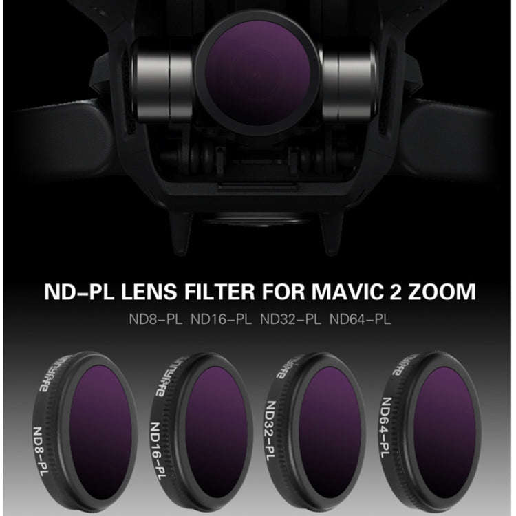 Sunnylife M2Z-FI288 ND8-PL + ND16-PL + ND32-PL + ND64-PL ND-PL Lens Filter for DJI Mavic 2 Zoom