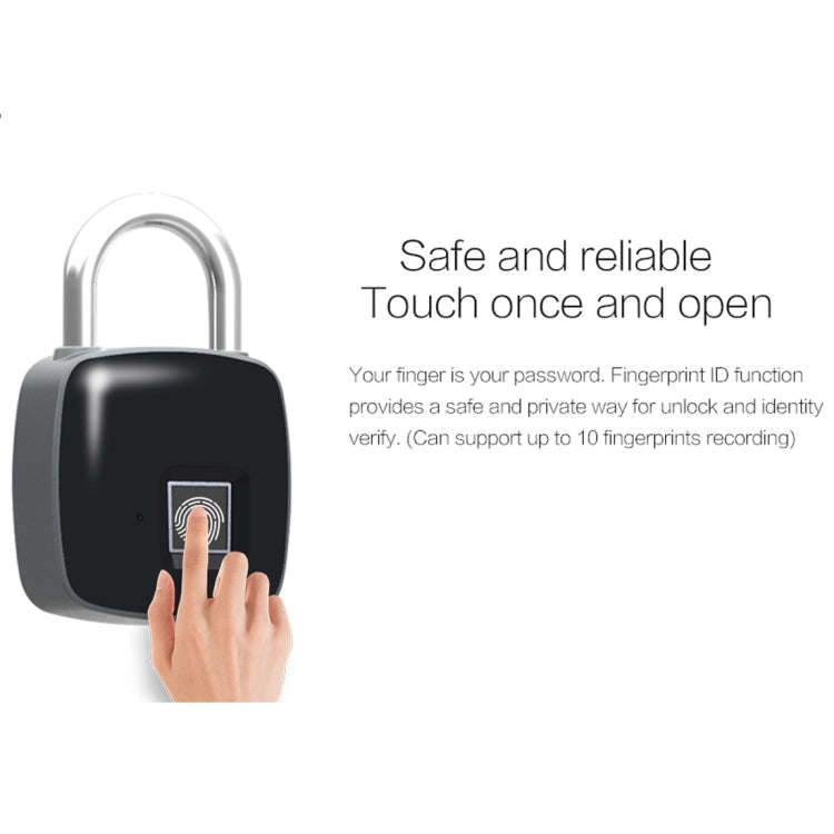 Anytek P3 Against Theft Non-password Electrically Intelligent Fingerprint Padlock