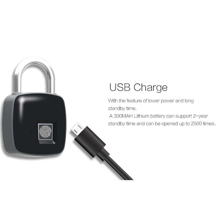 Anytek P3 Against Theft Non-password Electrically Intelligent Fingerprint Padlock
