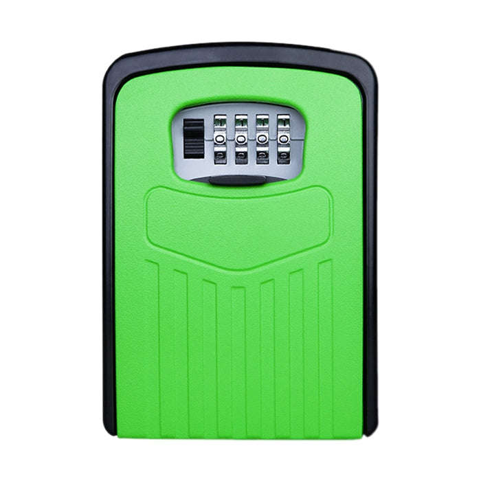 Large Password Lock Metal Storage Box Villa Security Box Wall Cabinet Safety Box(Green)