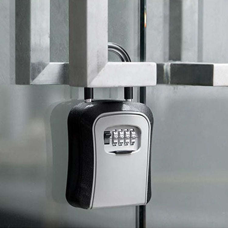 Car Password Lock Storage Box Security Box Hook Installation-free Safety Box(Green)