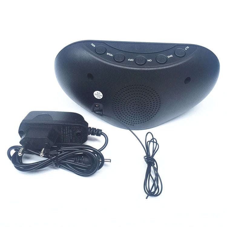 Oval Radio LED Digital Alarm Clock (Blue)