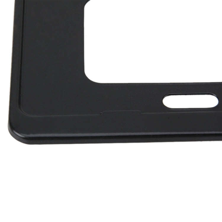 2 PCS Car License Plate Frames Stainless Steel License Plate Frame(Black)