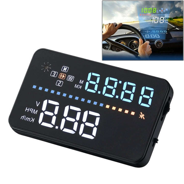 A3 3.5 inch Car GPS HUD / OBD Vehicle-mounted Gator Automotive Head Up Display Security System wi...