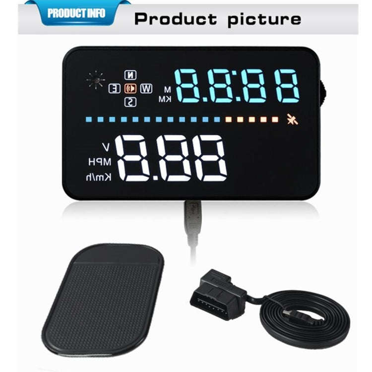A3 3.5 inch Car GPS HUD / OBD Vehicle-mounted Gator Automotive Head Up Display Security System wi...