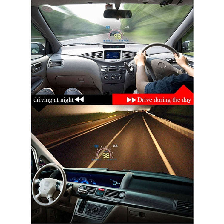 E350 5.8 inch Car HUD / OBD2 Vehicle-mounted Gator Automotive Head Up Display Security System wit...