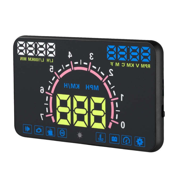 E350 5.8 inch Car HUD / OBD2 Vehicle-mounted Gator Automotive Head Up Display Security System wit...