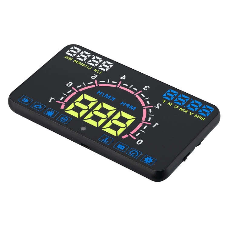 E350 5.8 inch Car HUD / OBD2 Vehicle-mounted Gator Automotive Head Up Display Security System wit...