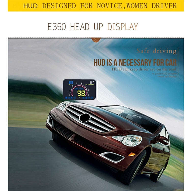 E350 5.8 inch Car HUD / OBD2 Vehicle-mounted Gator Automotive Head Up Display Security System wit...