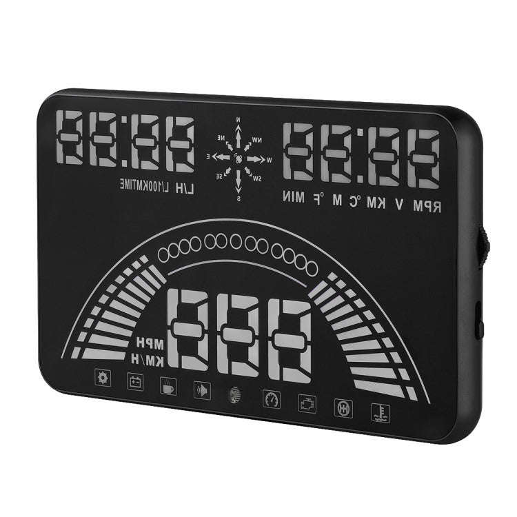 S7 5.8 inch Car GPS HUD / OBD2 Vehicle-mounted Gator Automotive Head Up Display Security System w...