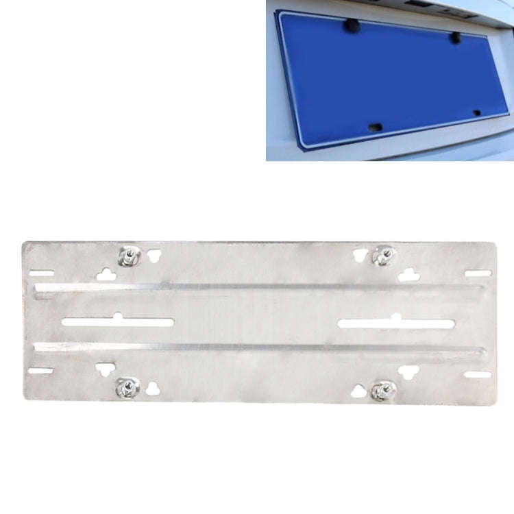 Stainless Steel License Plate Bracket Vehicle License Plate Bracket Bottom Plate Automobile Licen...