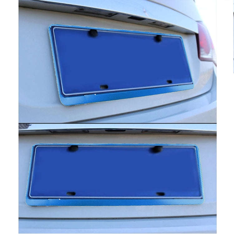 2 PCS Car License Plate Frames Car Styling License Plate Frame Aluminum Alloy Universal License P...