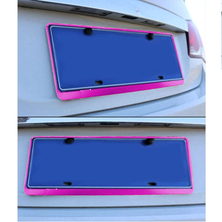 2 PCS Car License Plate Frames Car Styling License Plate Frame Aluminum Alloy Universal License P...