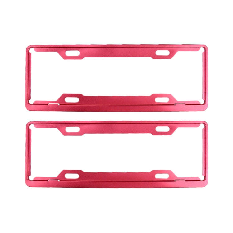 2 PCS Car License Plate Frames Car Styling License Plate Frame Aluminum Alloy Universal License P...