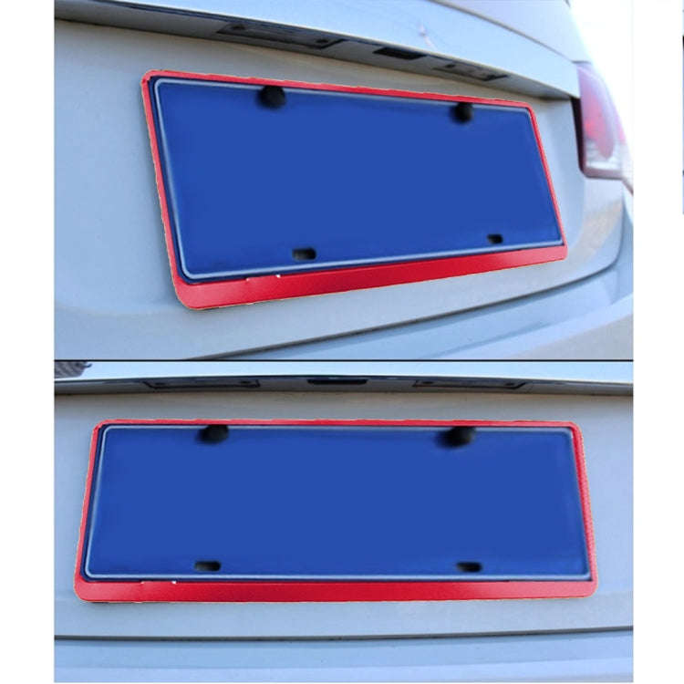 2 PCS Car License Plate Frames Car Styling License Plate Frame Aluminum Alloy Universal License P...