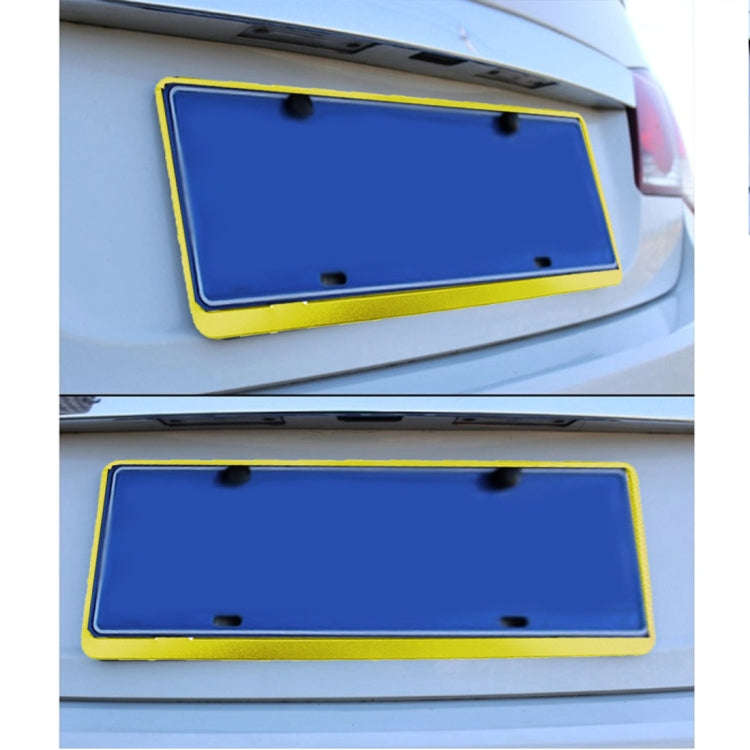 2 PCS Car License Plate Frames Car Styling License Plate Frame Aluminum Alloy Universal License P...