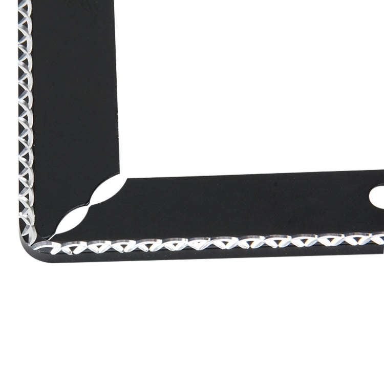 2 PCS Car License Plate Frames Car Styling License Plate Frame Aluminum Alloy Universal License P...