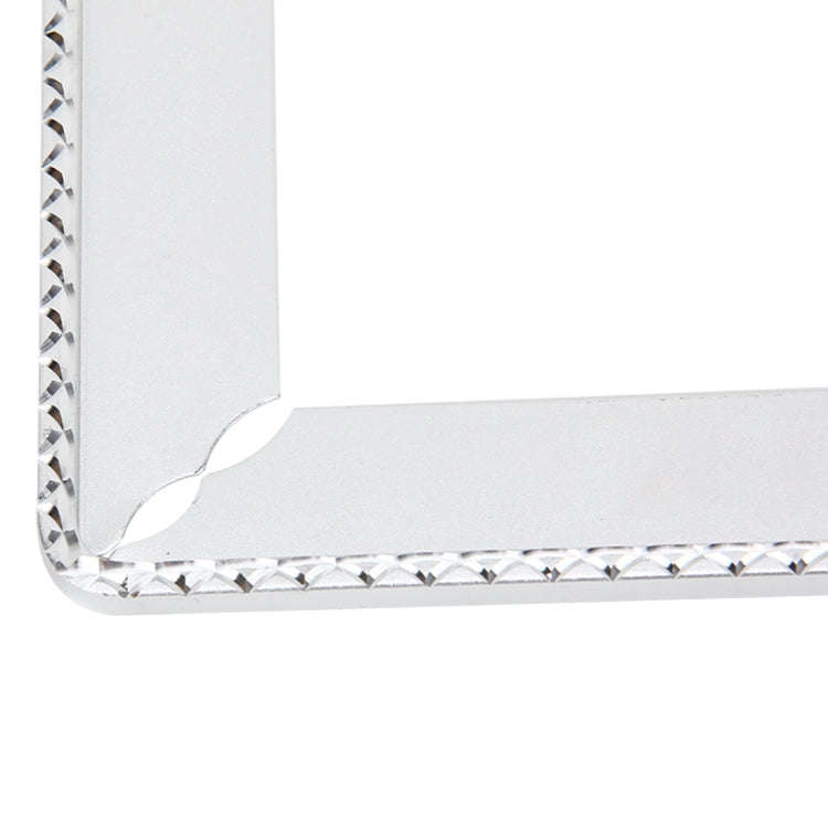 2 PCS Car License Plate Frames Car Styling License Plate Frame Aluminum Alloy Universal License P...