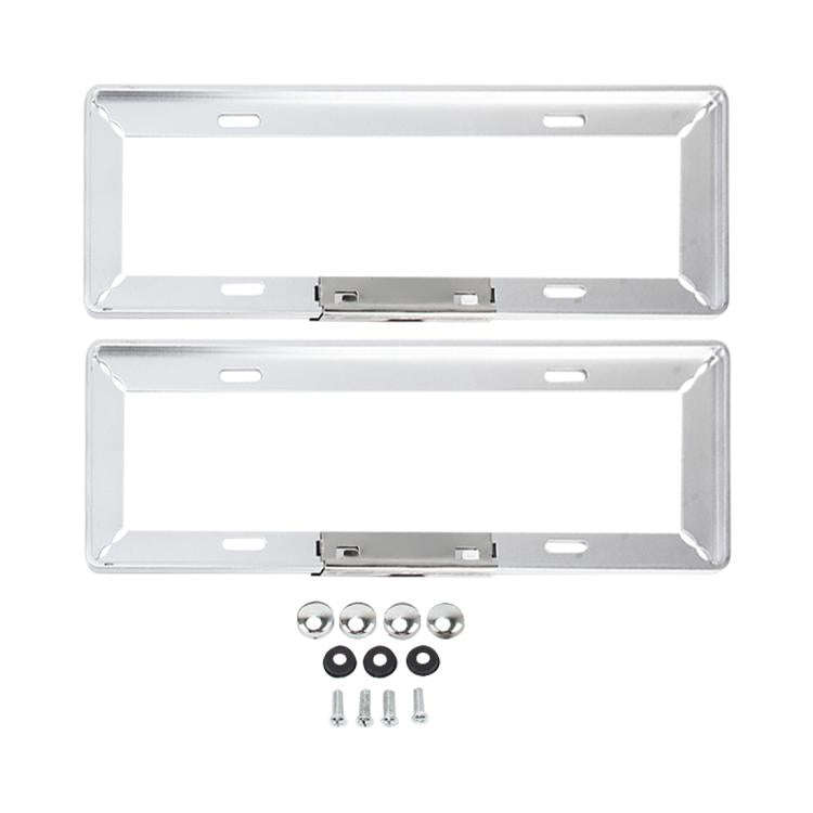 2 PCS Simple and Beautiful Car License Plate Frame Holder Universal License Plate Holder Car Acce...