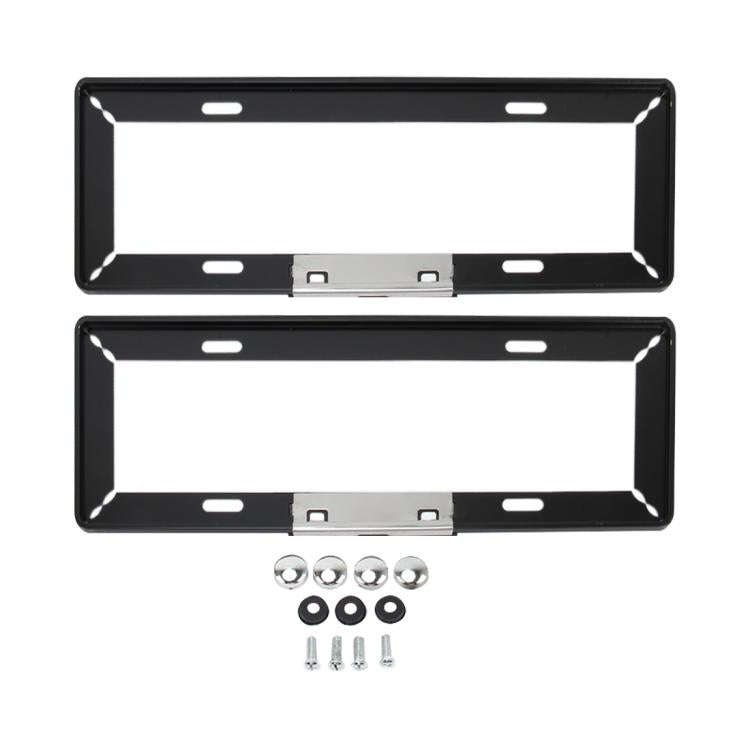 2 PCS Simple and Beautiful Car License Plate Frame Holder Universal License Plate Holder Car Acce...