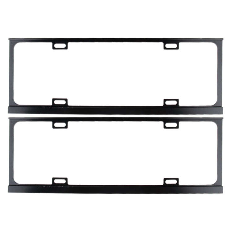 2 PCS Car License Plate Frames Car Styling License Plate Frame Magnesium Alloy Universal License ...