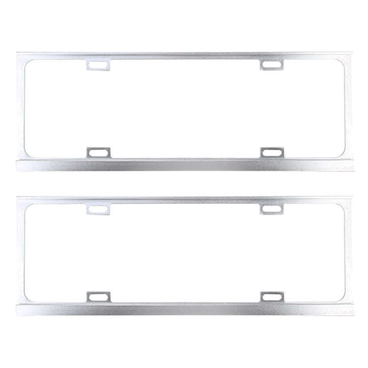 2 PCS Car License Plate Frames Car Styling License Plate Frame Magnesium Alloy Universal License ...