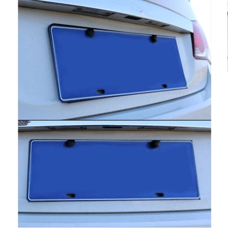 2 PCS Car License Plate Frames Car Styling License Plate Frame Magnesium Alloy Universal License ...