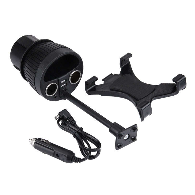 Olesson 2 in 1 Car Charger Cup Holder PowerCup Phone / Tablet Holder + 2.1A / 1A Dual-USB Ports C...