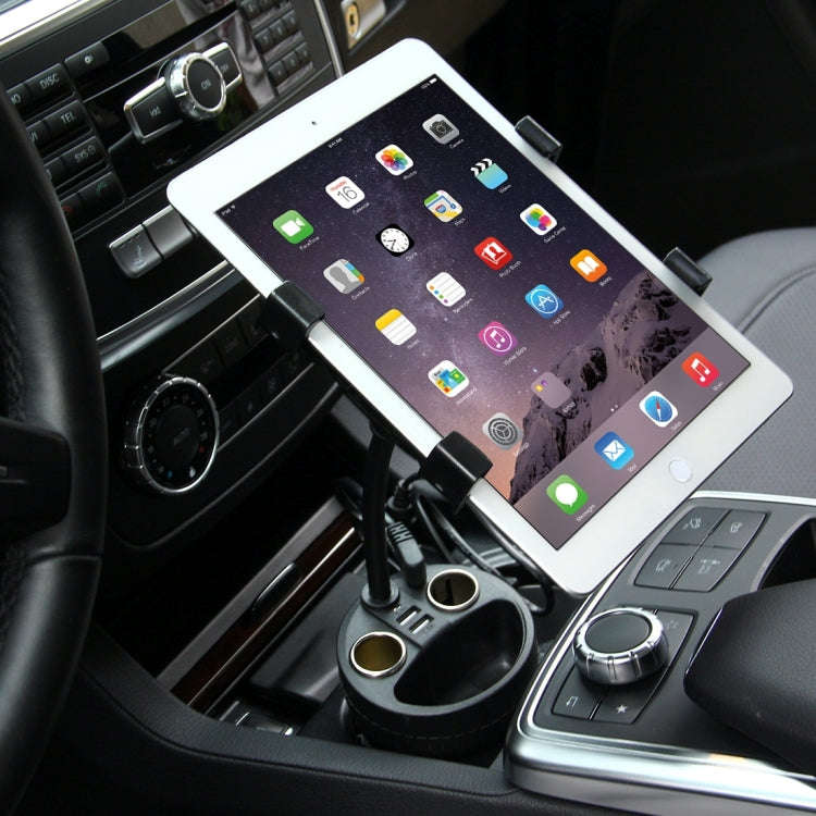 Olesson 2 in 1 Car Charger Cup Holder PowerCup Phone / Tablet Holder + 2.1A / 1A Dual-USB Ports C...