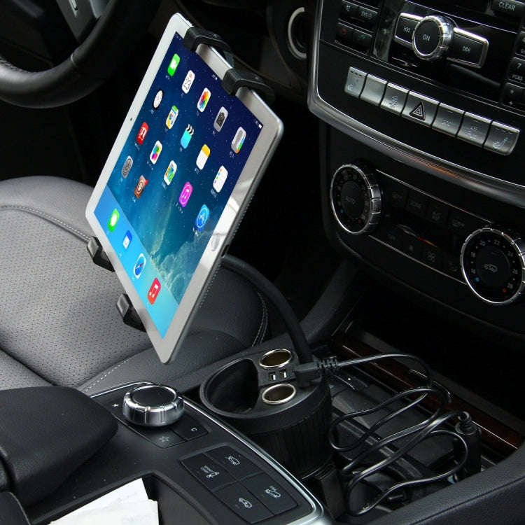 Olesson 2 in 1 Car Charger Cup Holder PowerCup Phone / Tablet Holder + 2.1A / 1A Dual-USB Ports C...