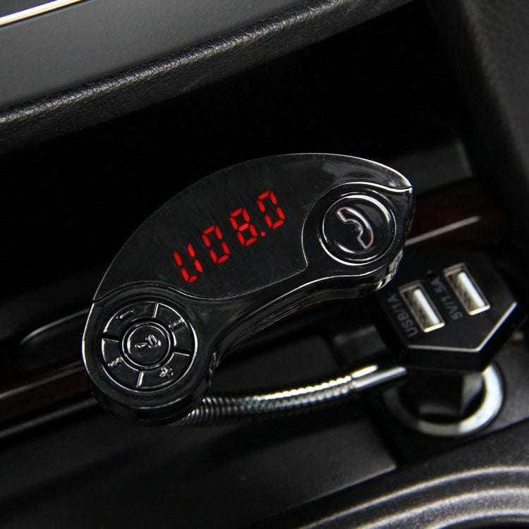 GT86 Dual USB Charger Car Bluetooth FM Transmitter Kit, Support LCD Display / TF Card Music Play ...