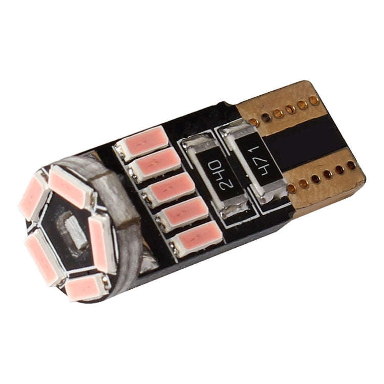 2 PCS DC 12V 2W 240LM 5500K T10-4014-15SMD Car Width Lamp Clearance Light Parking LightsPink L...
