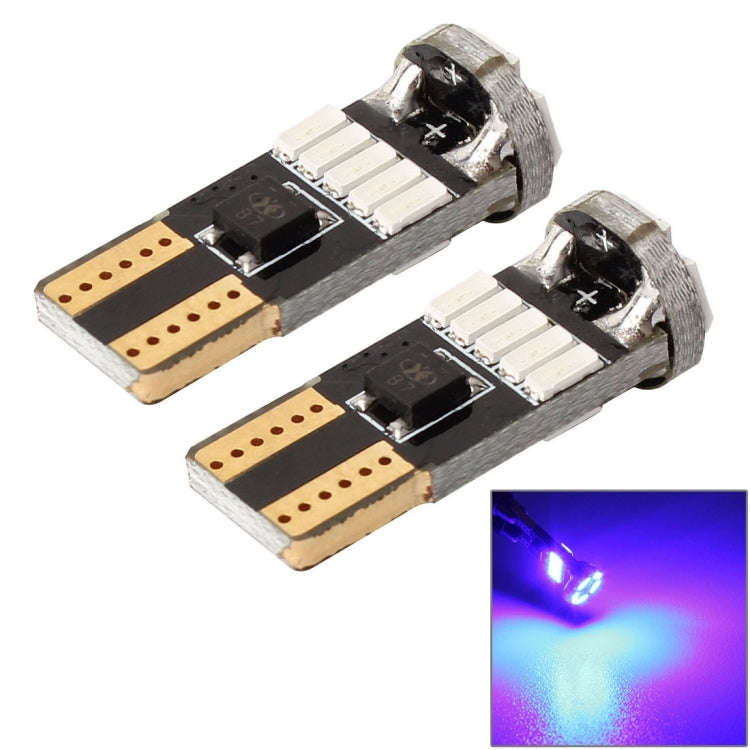 2 PCS DC 12V 2W 240LM 5500K T10-4014-15SMD Car Width Lamp Clearance Light Parking LightsBlue L...