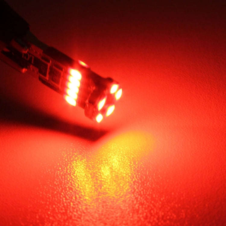 2 PCS DC 12V 2W 240LM 5500K T10-4014-15SMD Car Width Lamp Clearance Light Parking LightsRed Li...