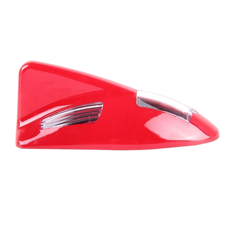 Solar Colorful Light Anti Collision Shark Fin Car Taillight LED Flash Warning Light Caution Light...