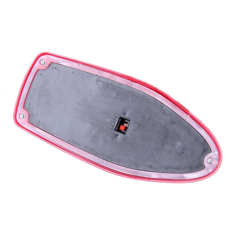 Solar Colorful Light Anti Collision Shark Fin Car Taillight LED Flash Warning Light Caution Light...