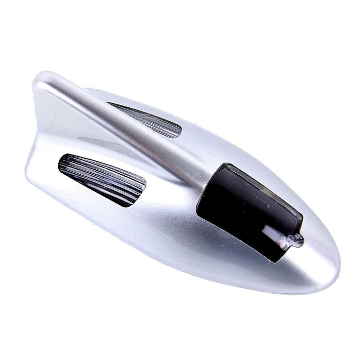 Solar Colorful Light Anti Collision Shark Fin Car Taillight LED Flash Warning Light Caution Light...