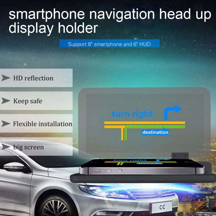 Universal Car GPS HUD Head Up Display Holder / Mobile Phone Navigation Bracket, For iPhone, Galax...