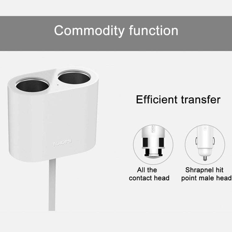 Original Xiaomi Youpin ROIDMI 2 in 1 120W 10A Car Cigarette Lighter + Dual USB Port Quick Charge ...