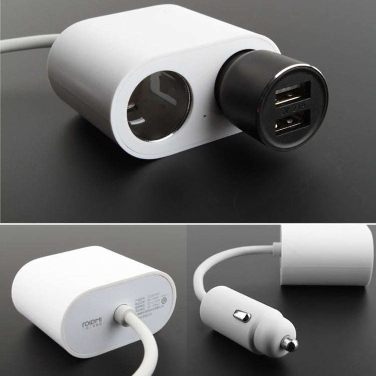 Original Xiaomi Youpin ROIDMI 2 in 1 120W 10A Car Cigarette Lighter + Dual USB Port Quick Charge ...