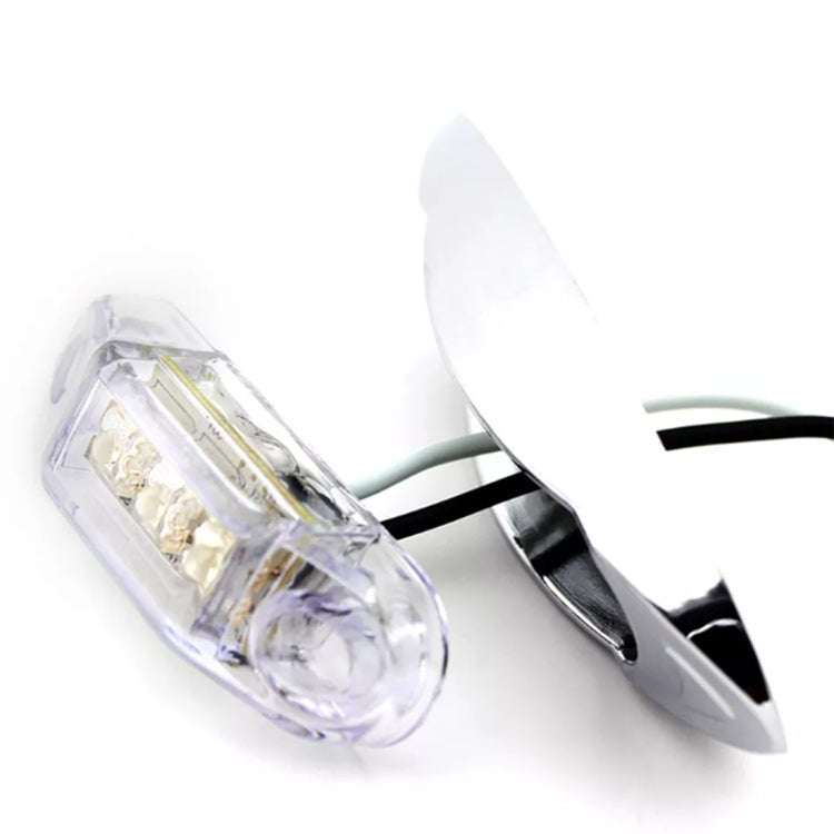 10 PCS DC 10-30V Car Truck Trailer Piranha 3-LED Side Marker Indicator Lights Bulb Lamp, Light Co...
