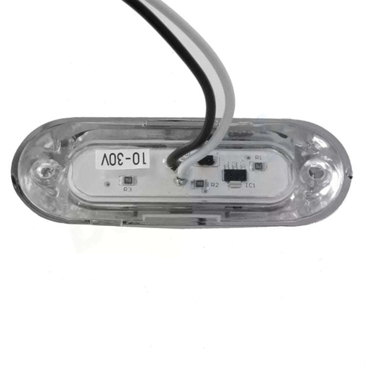 10 PCS DC 10-30V Car Truck Trailer Piranha 3-LED Side Marker Indicator Lights Bulb Lamp, Light Co...