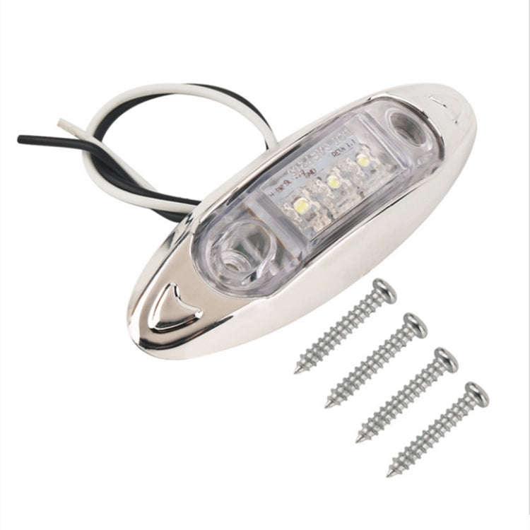 10 PCS DC 10-30V Car Truck Trailer Piranha 3-LED Side Marker Indicator Lights Bulb Lamp, Light Co...