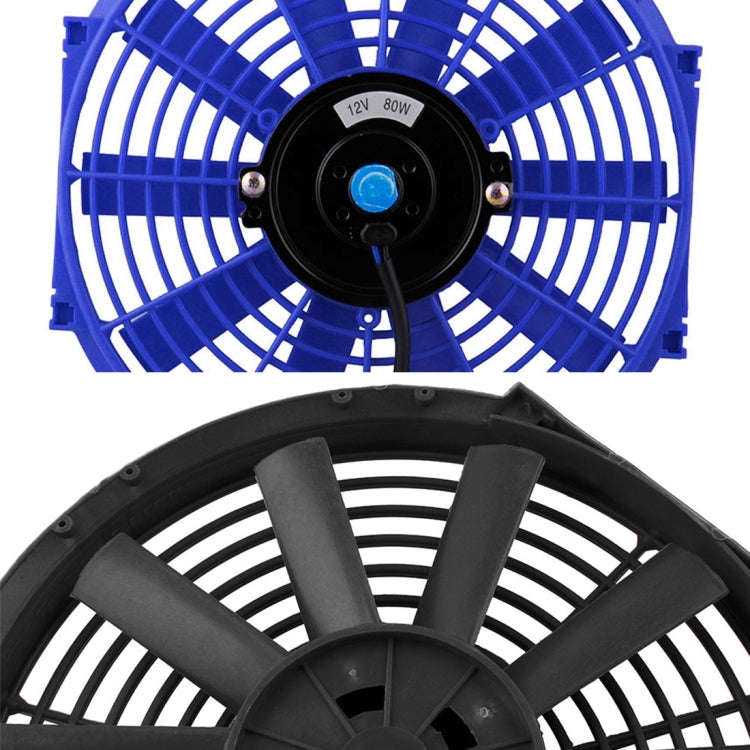 12V 80W 12 inch Car Cooling Fan High-power Modified Tank Fan Cooling Fan Powerful Auto Fan Mini A...
